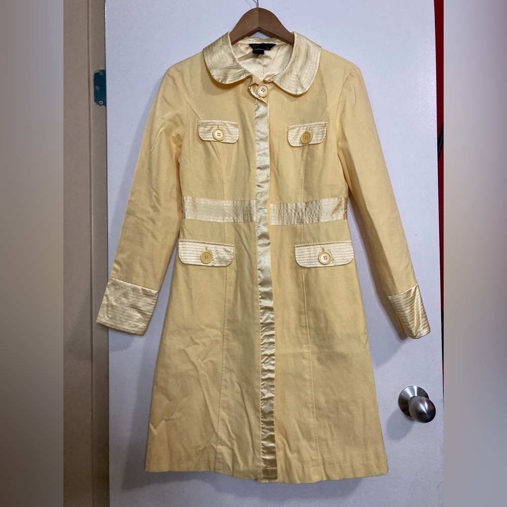Marc Jacobs Yellow Trench Coat 70s style - Picture 2 of 8